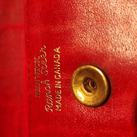 Renwick ranch Red leather wallet - Picture 3 of 10